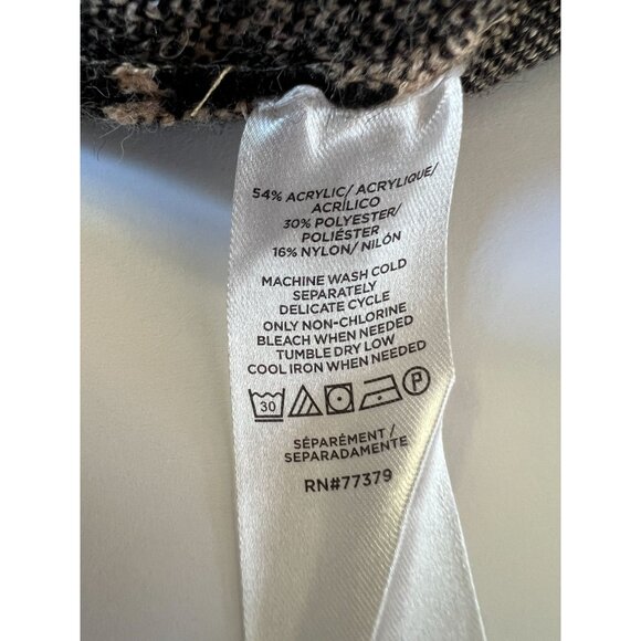 Ann Taylor XS Cardigan Sweater Black Chain Pattern Button-Up, Black Label,  New - Picture 6 of 8